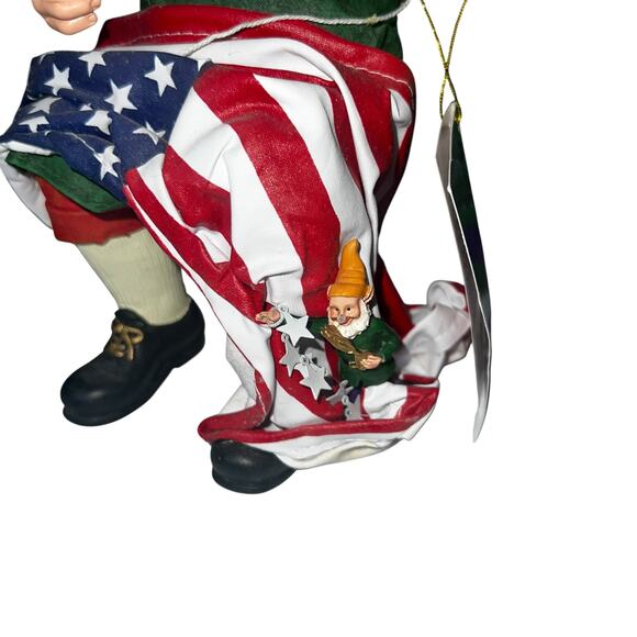 Vintage 2002 Clothtique Possible Dream Santa A Gift to a Nation american flag - Picture 6 of 7